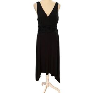 AGB Dress Women’s Ruched Waist Asymmetric Hem Cocktail Dress Size 10 Classic